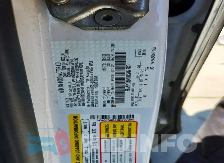 3FA6P0HD4HR207280 Photo# 12