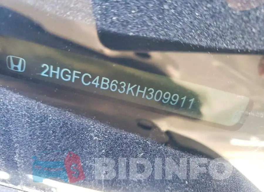 2HGFC4B63KH309911 Photo# 12