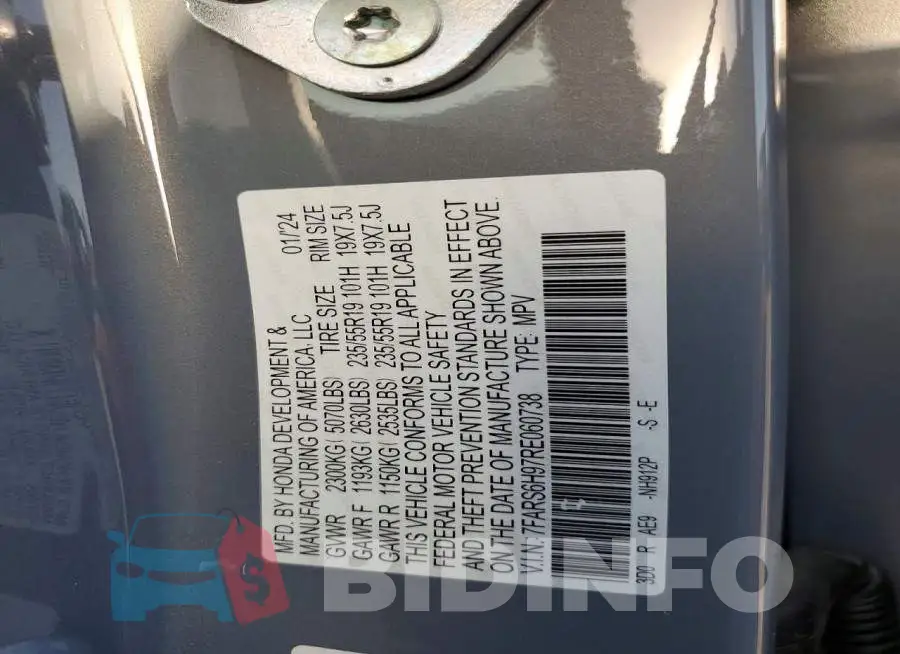 7FARS6H97RE060738 Photo# 13