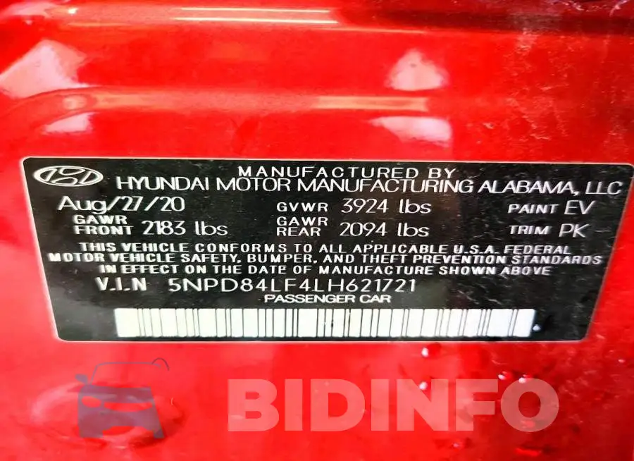 5NPD84LF4LH621721 Photo# 12