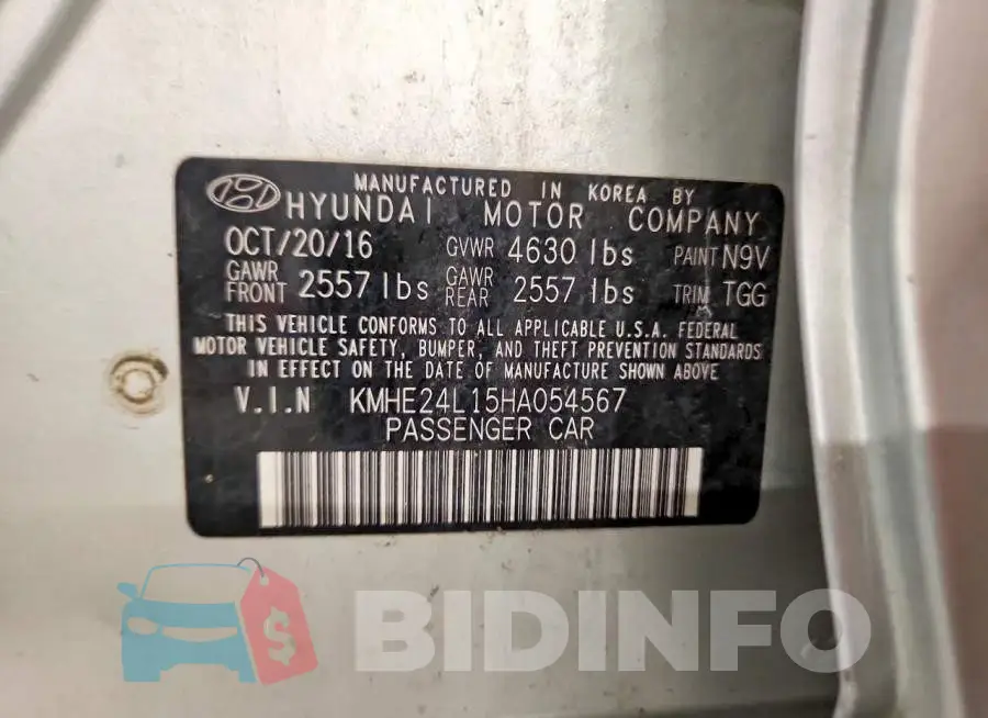 KMHE24L15HA054567 Photo# 12