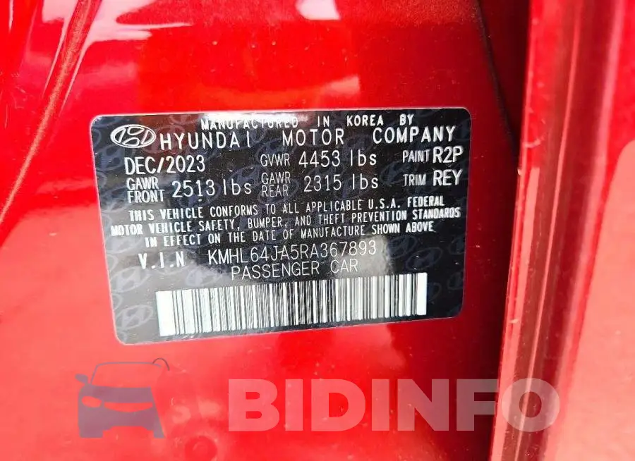 KMHL64JA5RA367893 Photo# 12