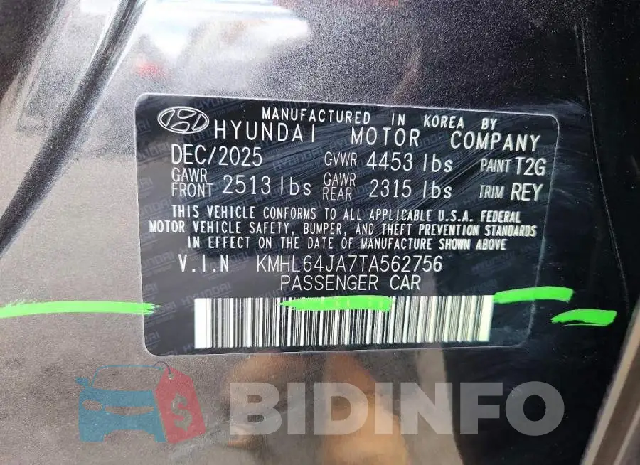 KMHL64JA7TA562756 Photo# 13