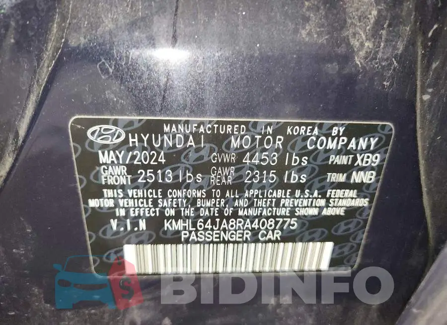 KMHL64JA8RA408775 Photo# 12
