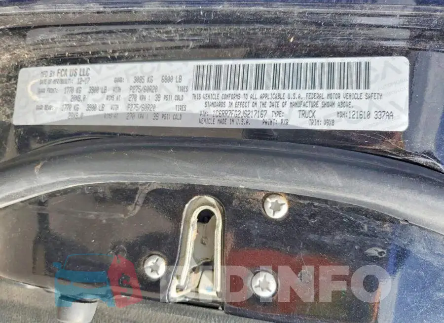 1C6RR7FG2JS217167 Photo# 12