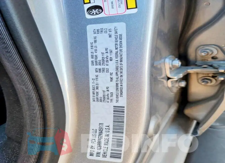 1C6RRFFG2NN459178 Photo# 13
