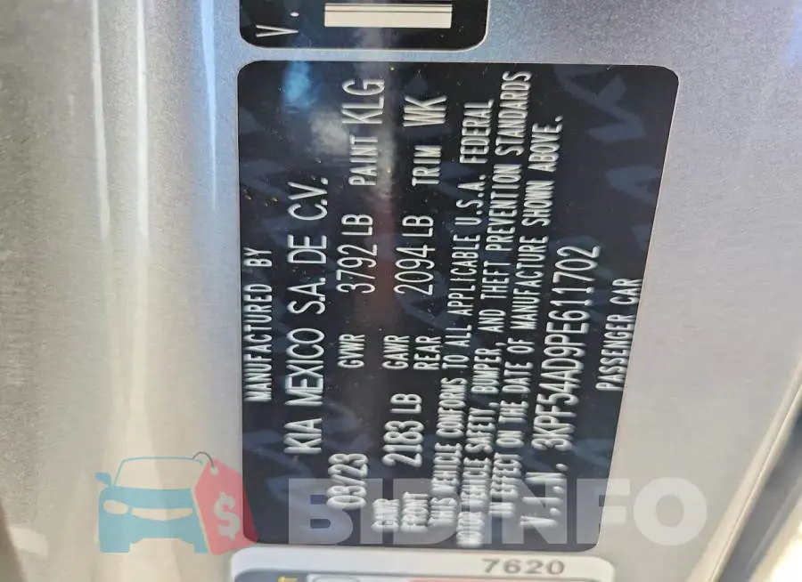 3KPF54AD9PE611702 Photo# 12