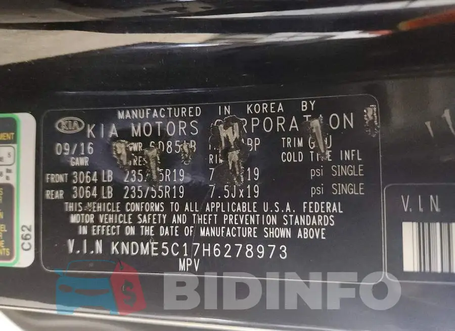 KNDME5C17H6278973 Photo# 13