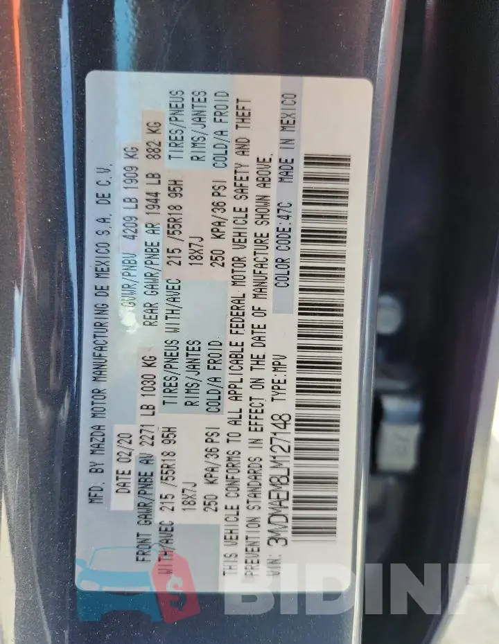 3MVDMAEM8LM127148 Photo# 13