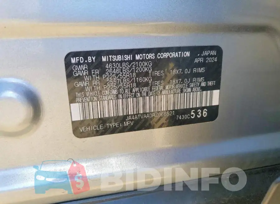 JA4ATVAA0RZ066521 Photo# 13