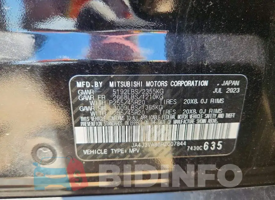 JA4J3VA88RZ007844 Photo# 14