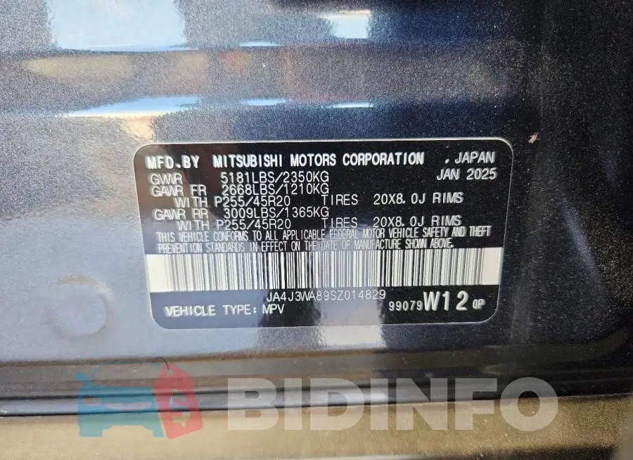 JA4J3WA89SZ014829 Photo# 14