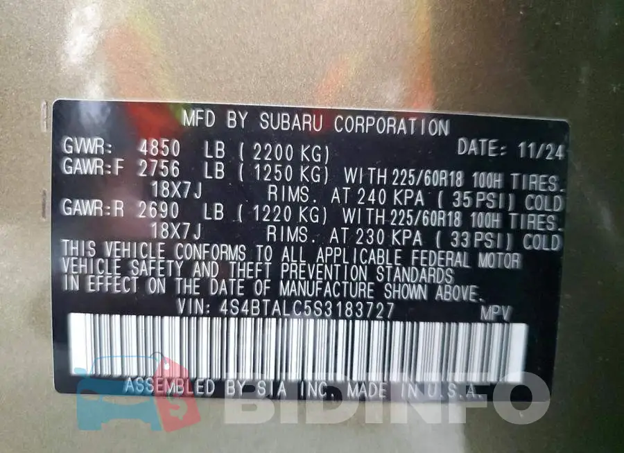 4S4BTALC5S3183727 Photo# 14