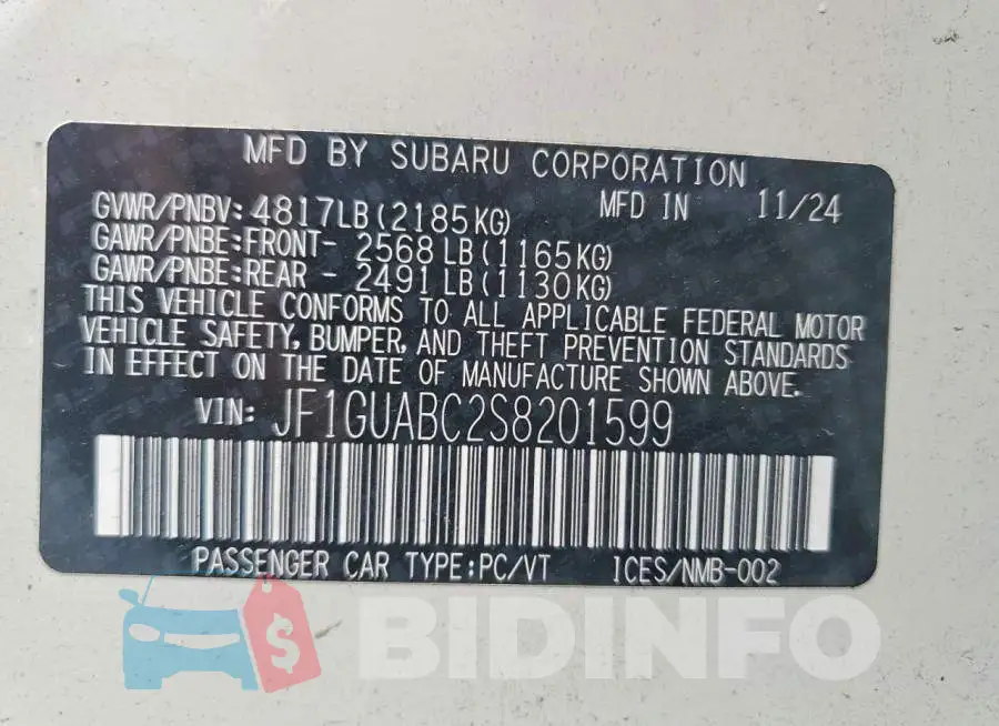 JF1GUABC2S8201599 Photo# 12