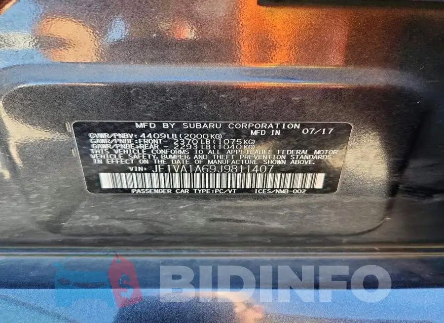 JF1VA1A69J9811407 Photo# 12