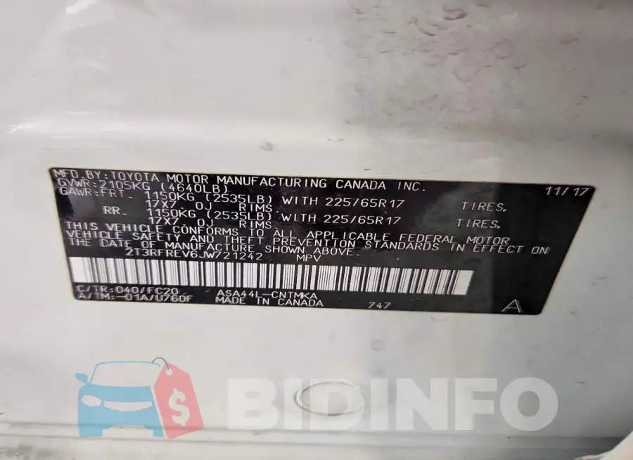 2T3RFREV6JW721242 Photo# 13