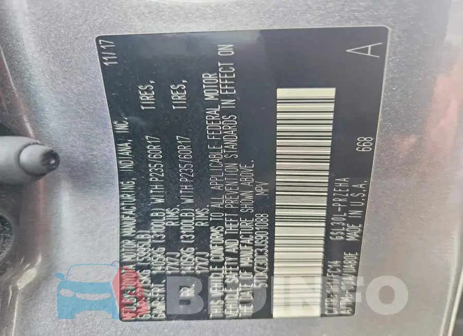 5TDKZ3DC3JS901088 Photo# 13