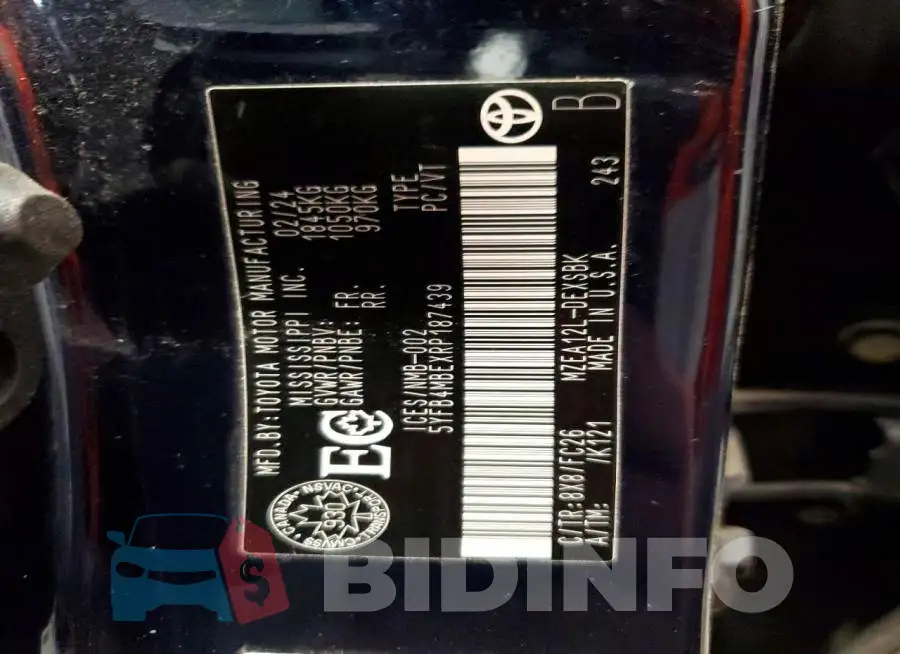5YFB4MBEXRP187439 Photo# 13