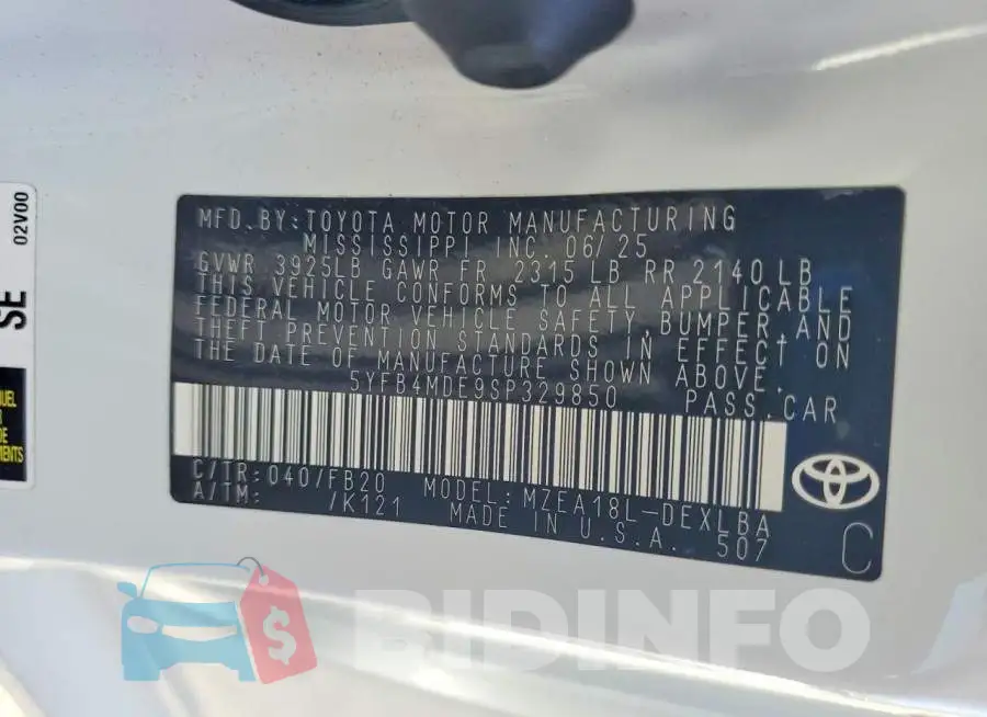 5YFB4MDE9SP329850 Photo# 13