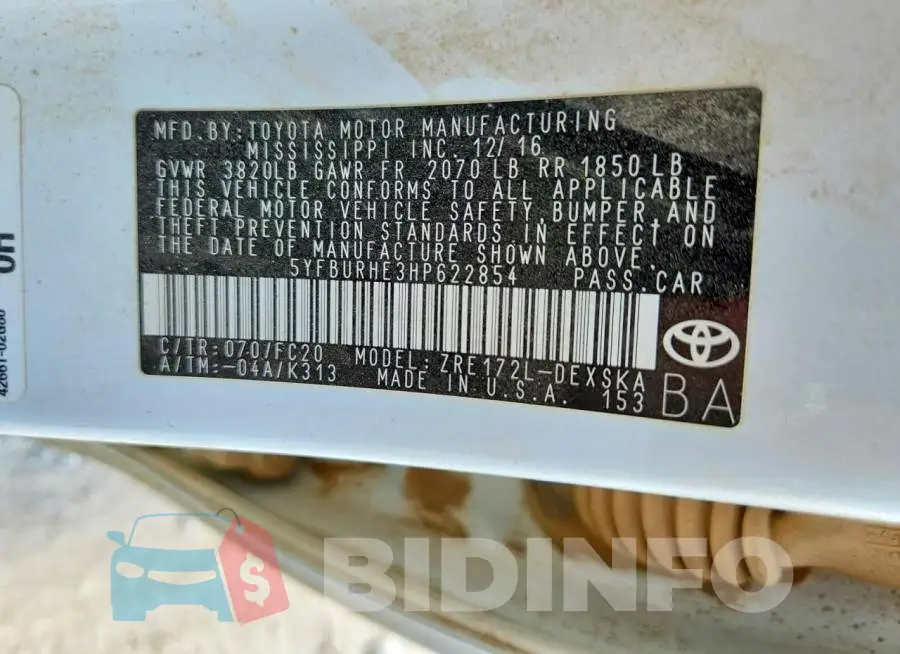 5YFBURHE3HP622854 Photo# 13