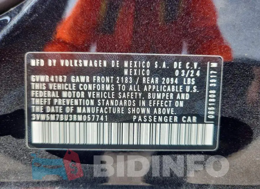 3VW5M7BU3RM057741 Photo# 12