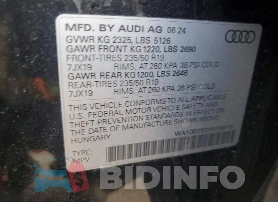 WA1DECF31R1160119 Photo# 13