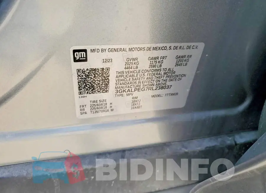 3GKALPEG7RL238037 Photo# 12
