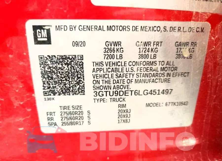 3GTU9DET6LG451497 Photo# 12