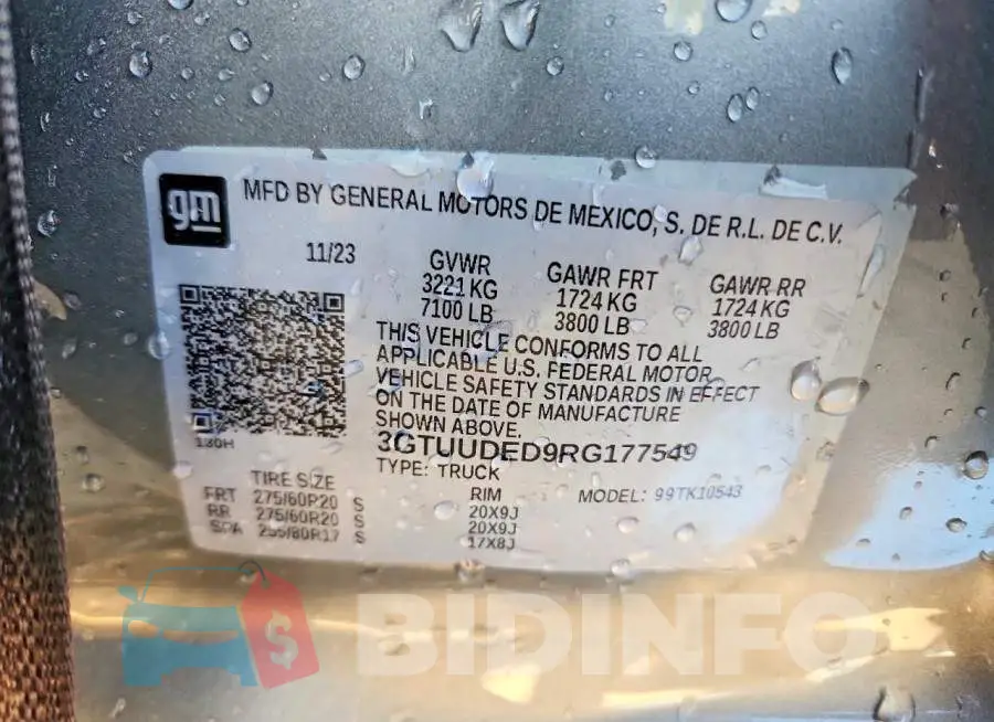 3GTUUDED9RG177549 Photo# 13