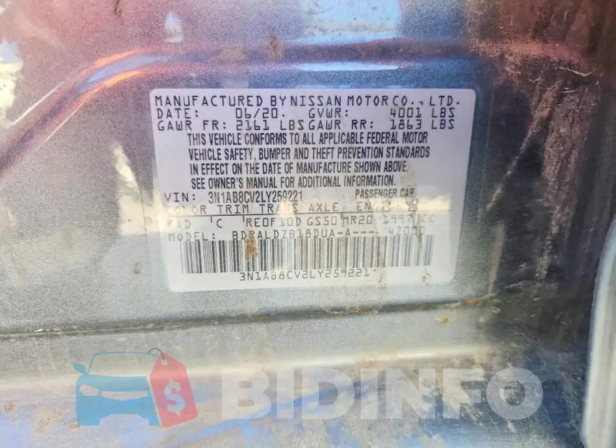 3N1AB8CV2LY259221 Photo# 12