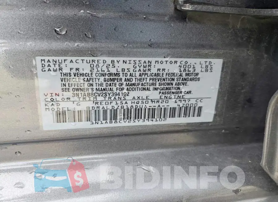 3N1AB8CV2SY394102 Photo# 13