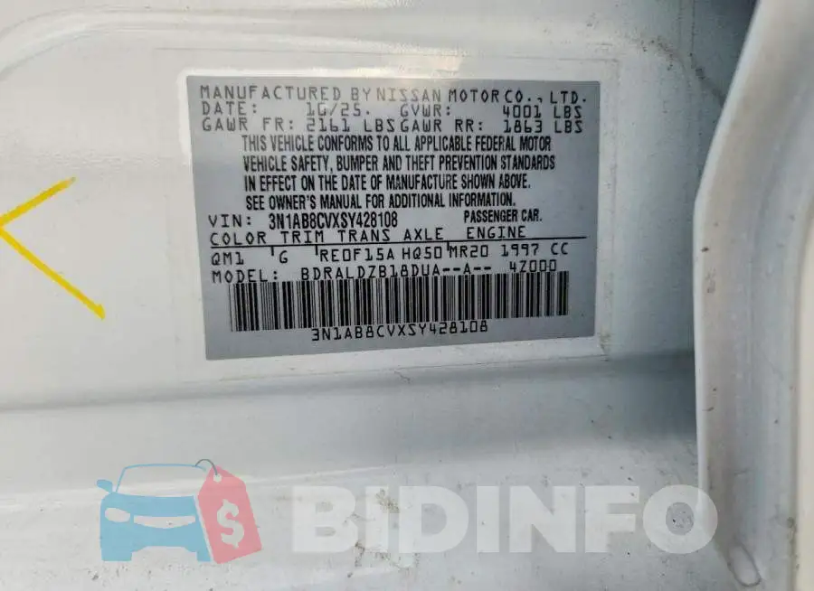 3N1AB8CVXSY428108 Photo# 12