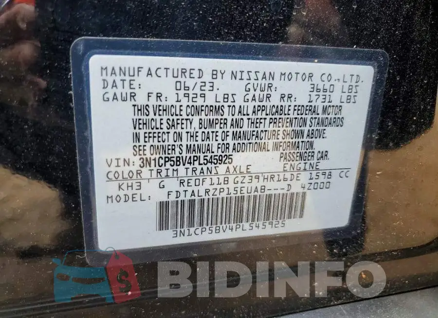 3N1CP5BV4PL545925 Photo# 12