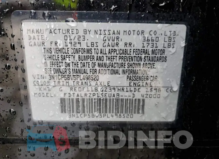 3N1CP5BV5PL498520 Photo# 12