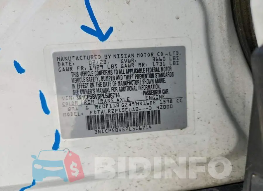 3N1CP5BV5PL506714 Photo# 13