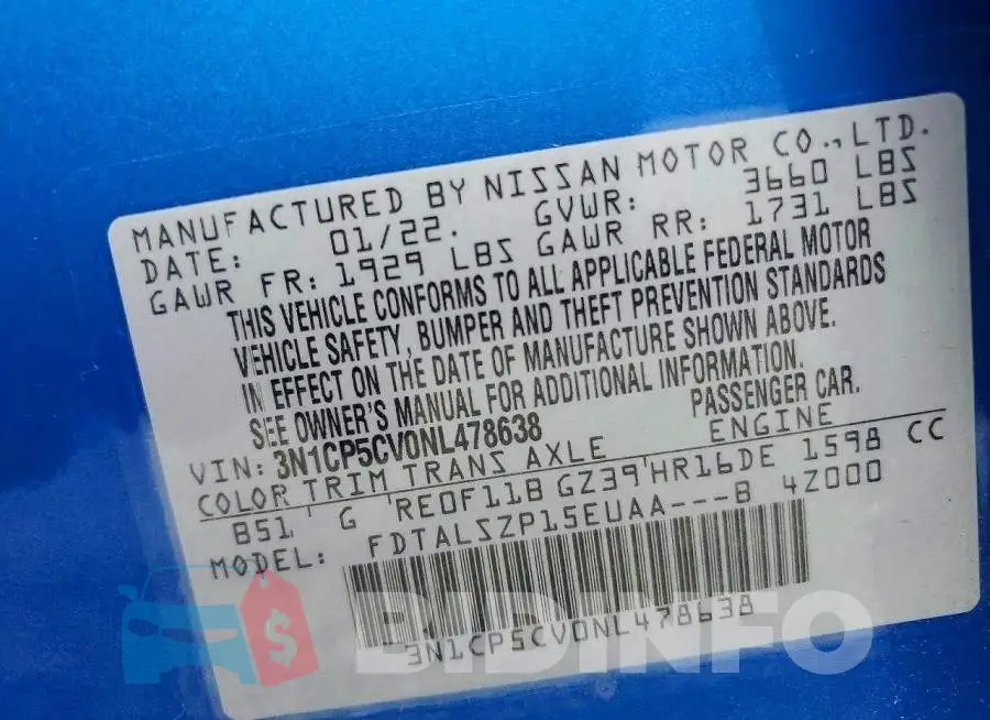 3N1CP5CV0NL478638 Photo# 14