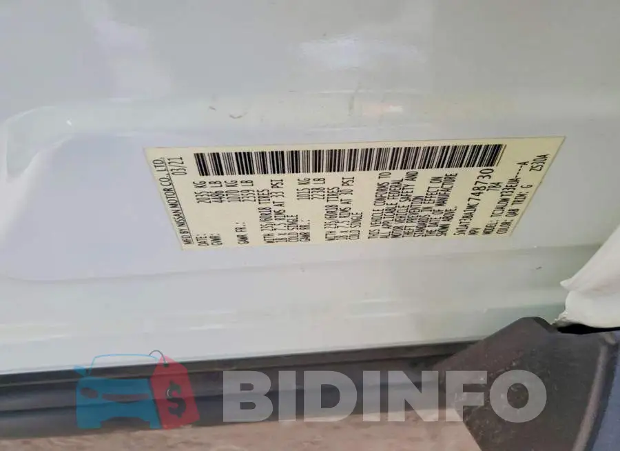 5N1AT3BA1MC748730 Photo# 12