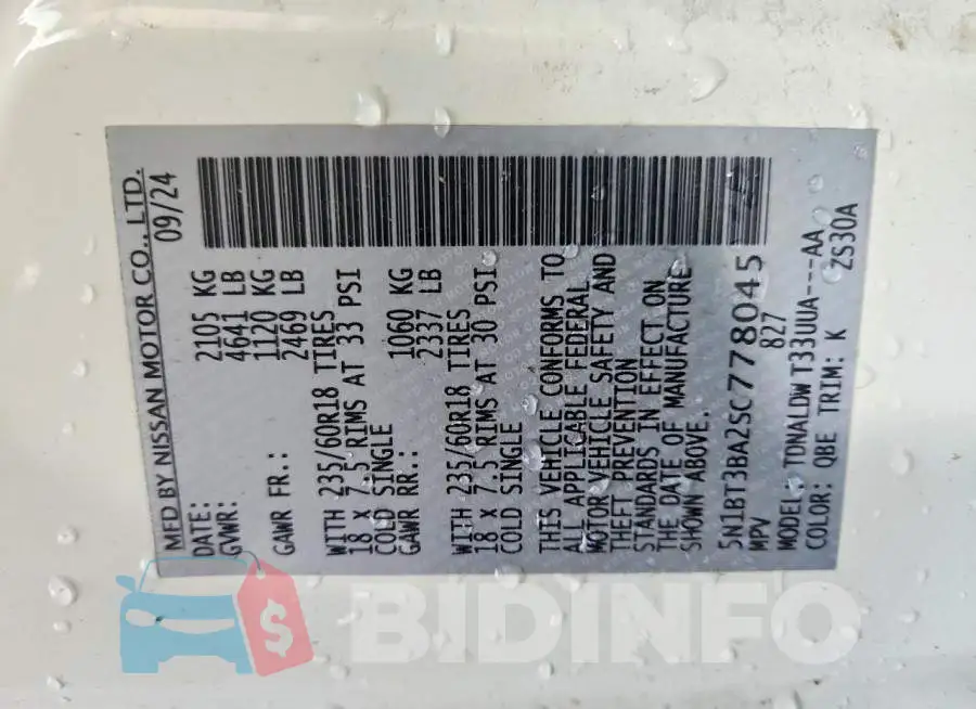 5N1BT3BA2SC778045 Photo# 13