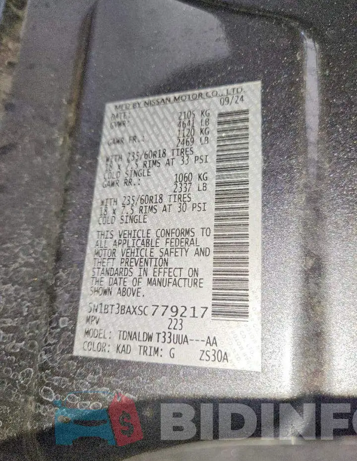 5N1BT3BAXSC779217 Photo# 13