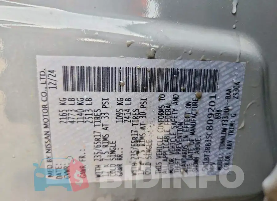 5N1BT3BB3SC809201 Photo# 13