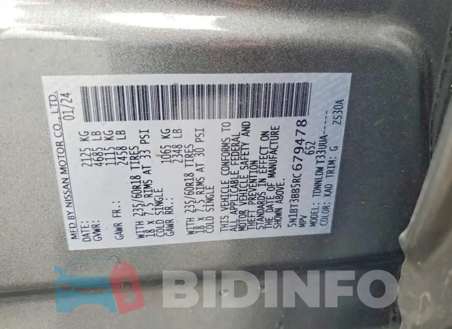5N1BT3BB5RC679478 Photo# 13