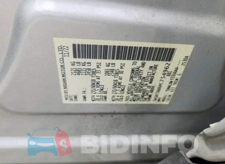 5N1BT3BB6PC754962 Photo# 14