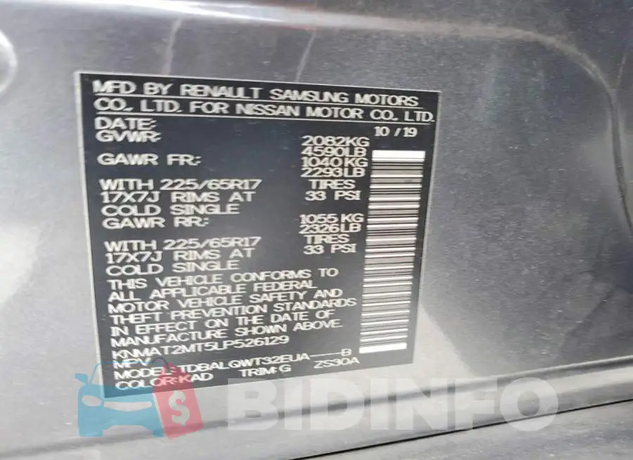 KNMAT2MT5LP526129 Photo# 13