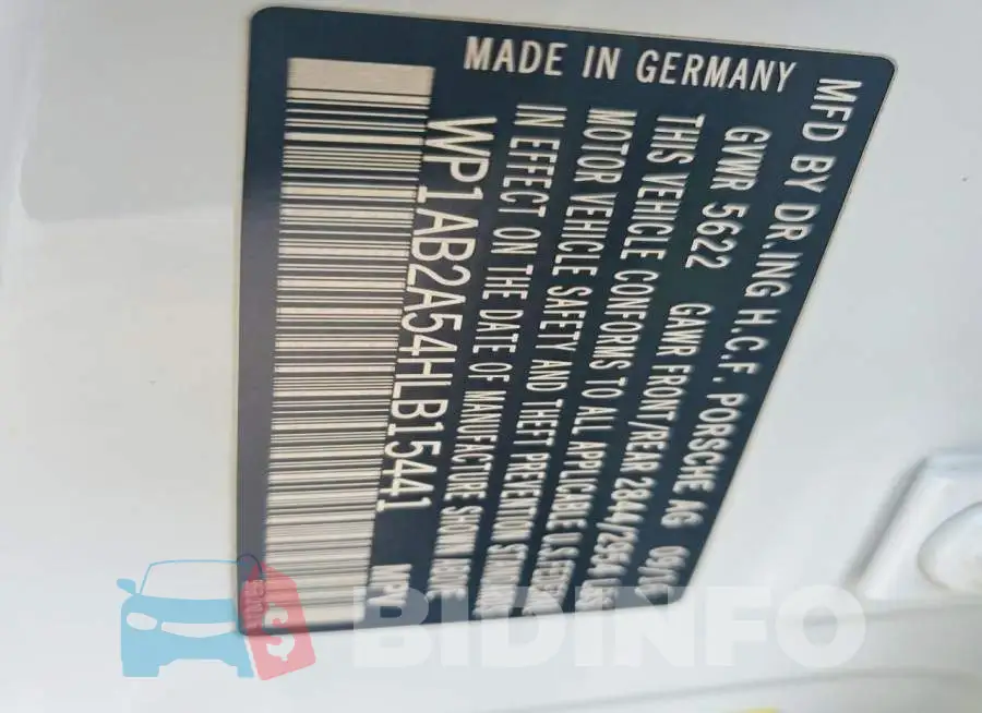 WP1AB2A54HLB15441 Photo# 13