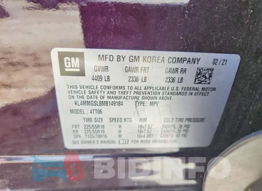 KL4MMGSL8MB149184 Photo# 14