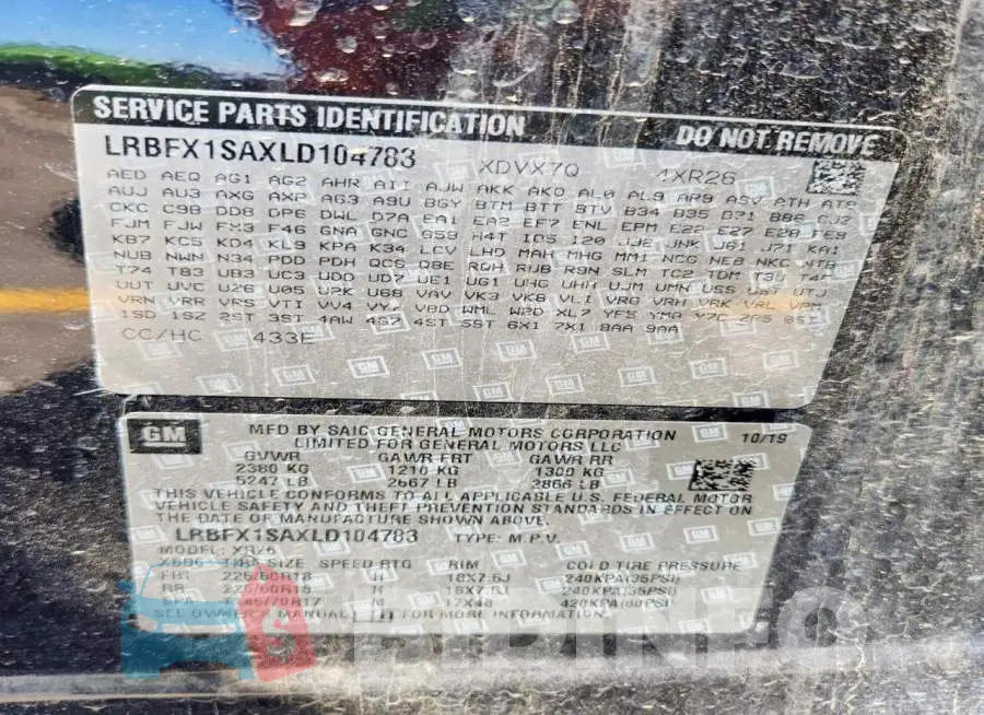 LRBFX1SAXLD104783 Photo# 12