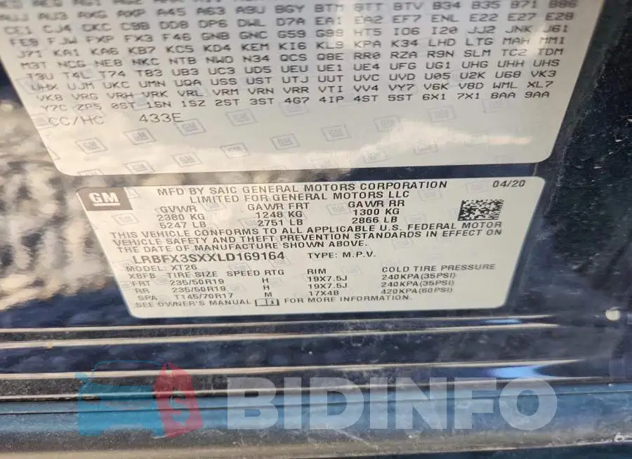 LRBFX3SXXLD169164 Photo# 13