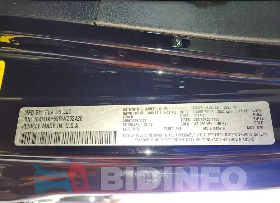1C4RJXP69RW292426 Photo# 13
