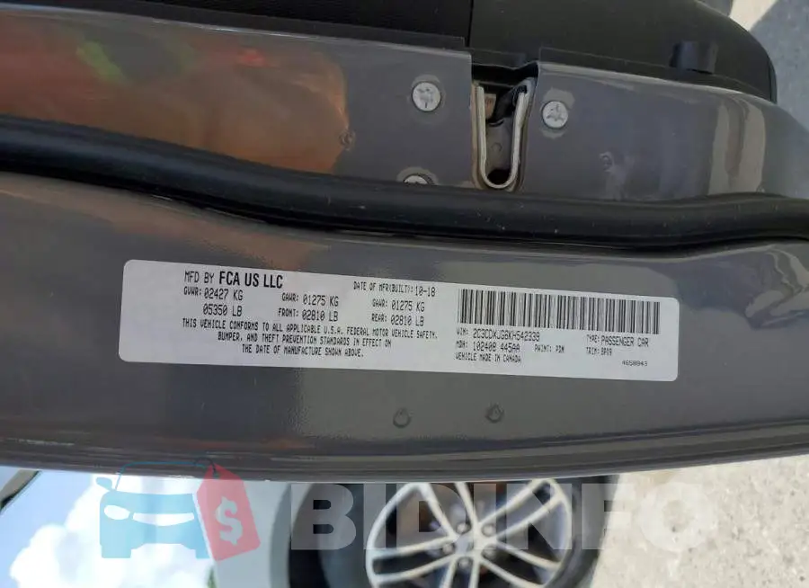 2C3CDXJG6KH542339 Photo# 12
