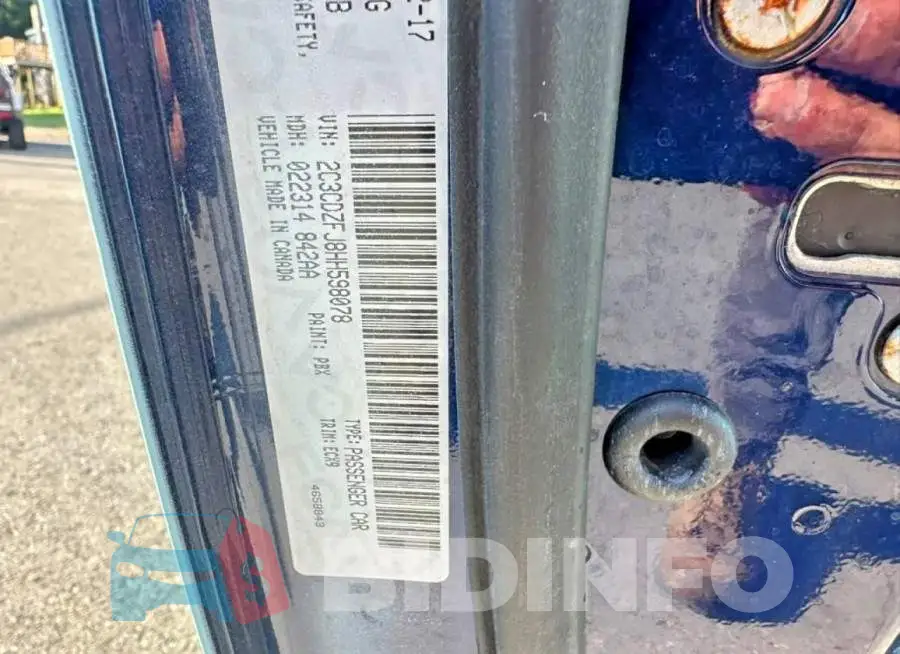 2C3CDZFJ8HH598078 Photo# 10